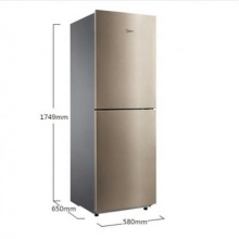 美的(Midea) BCD-236WM(E) 236升 風冷無霜 HIPS環(huán)保內膽 節(jié)能靜音雙門冰箱